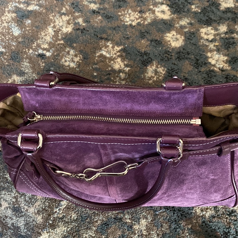 Excellent Vintage Coach Suede bag - Picture 6 of 15